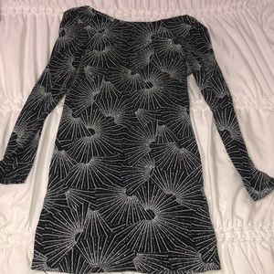 Black and silver shimmery dress